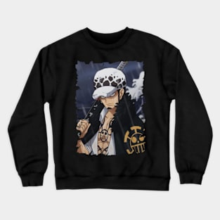 TRAFALGAR D. WATER LAW MERCH VTG Crewneck Sweatshirt